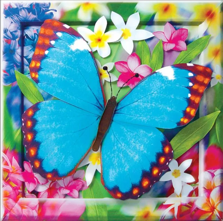 Аплікація метеликів в листівки 
