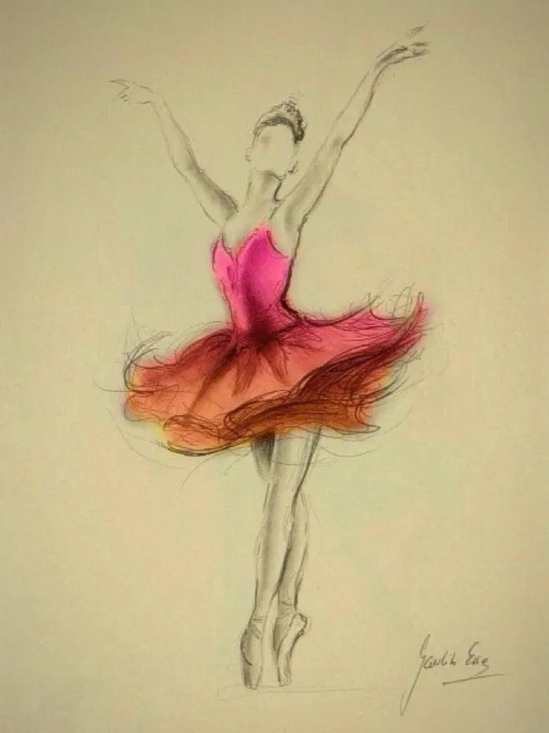 Як намалювати балерину поетапно олівцем, фломастерами, фарбами
