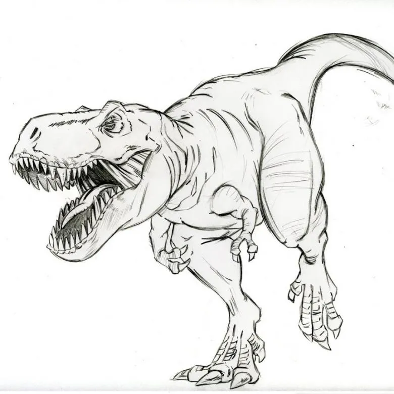 Намальований динозавр 