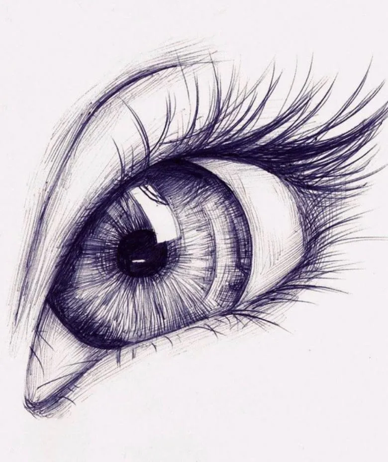 Як намалювати очі поетапно олівцем