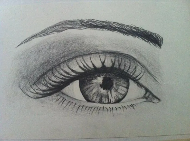 Як намалювати очі поетапно олівцем