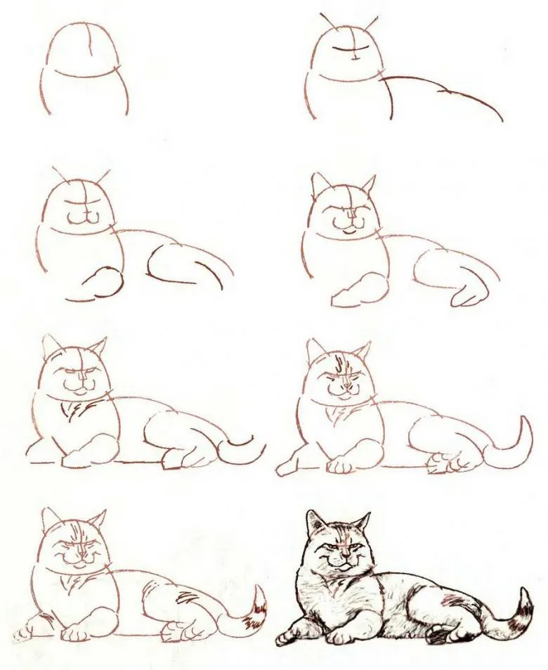 Намальований кошеня 
