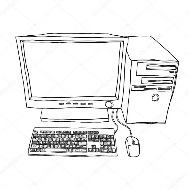 Приклади намальованих комп'ютерів 