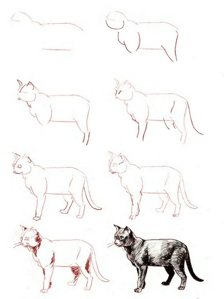 Намальована кішка 