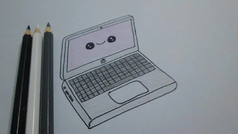 Як намалювати комп'ютер - поетапні майстер-класи з малювання ноутбука, монітора, клавіатури і процесора i