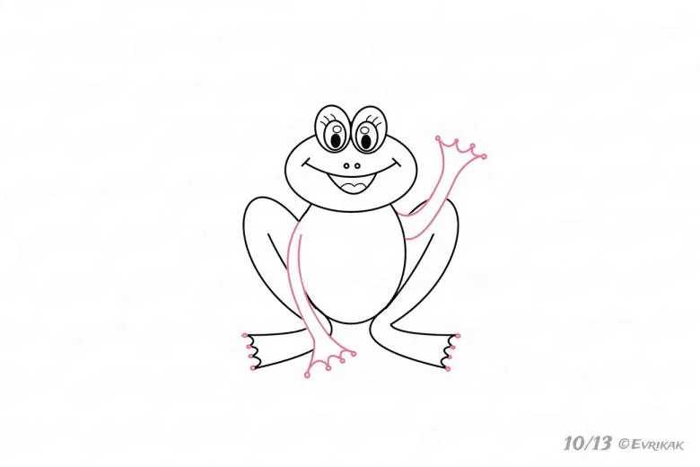 Намальована жаба 