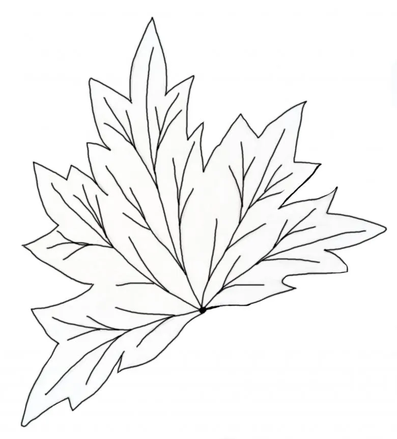 Намальовані листя 