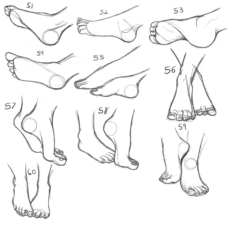 Намальовані ноги людини