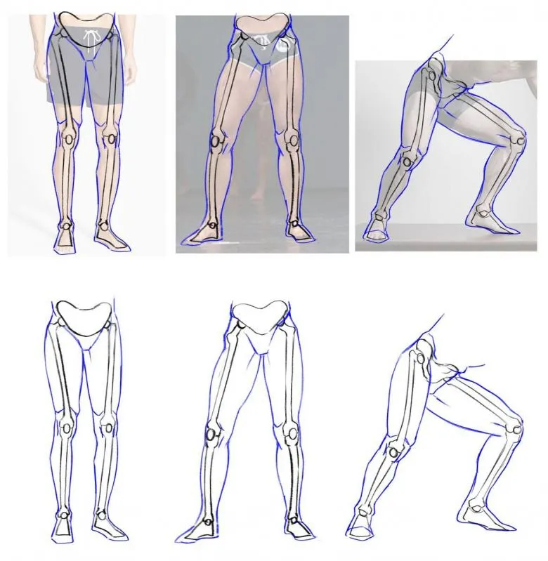 Намальовані ноги людини