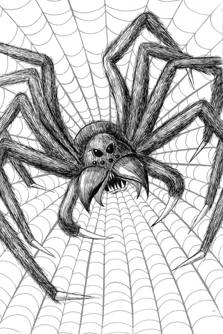 Намальований павук 