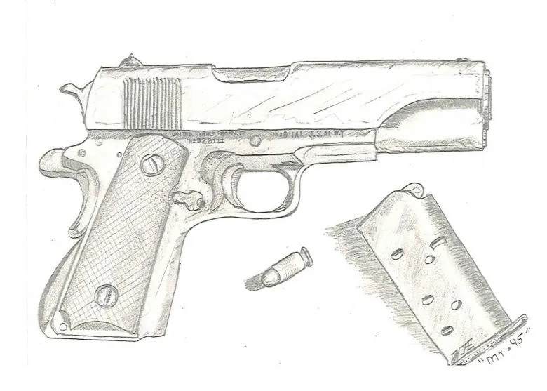 Намальований пістолет 