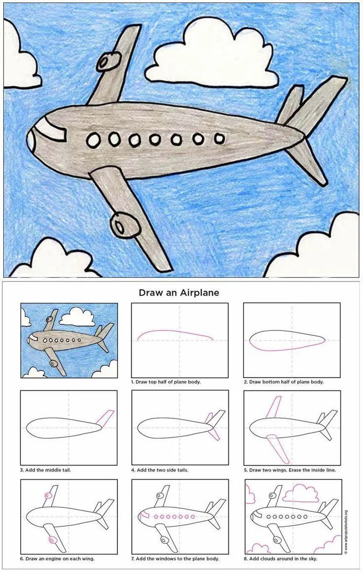 Намальований літак 