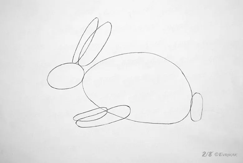 Як намалювати зайця олівцем - поетапні майстер-класи для початківців i