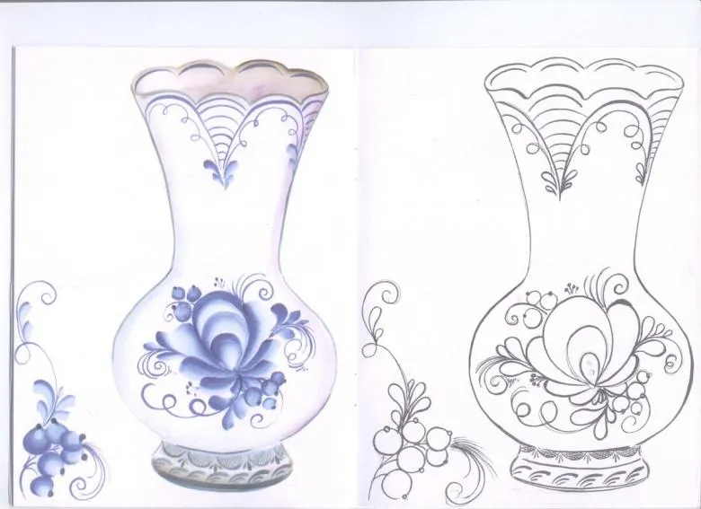 Намальована ваза 