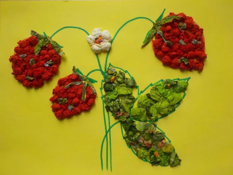 Ідеї незвичайних аплікацій квітів з серветок