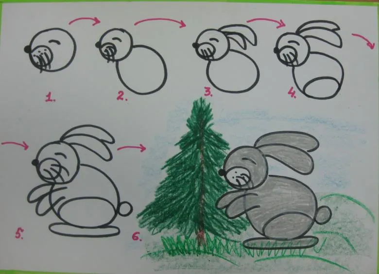 Як намалювати зайця олівцем - поетапні майстер-класи для початківців i