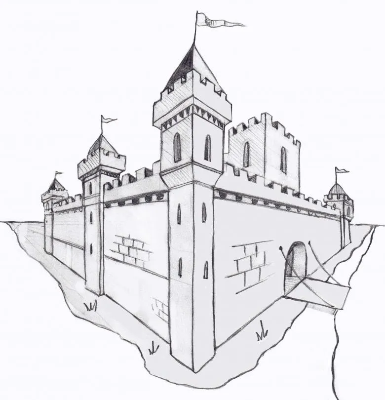 Намальований замок 