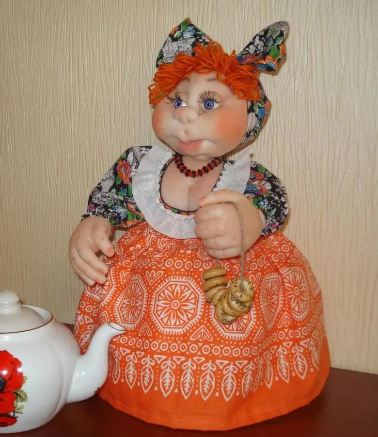 Зроблена баба на чайник своїми руками 