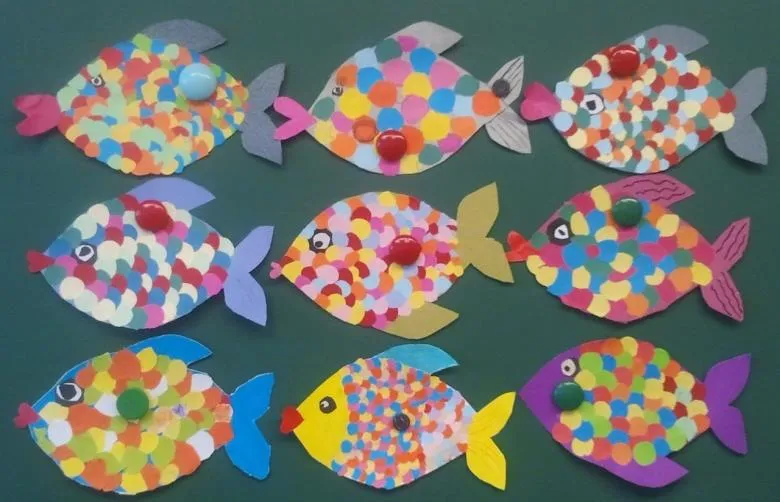 Ідеї дитячих аплікацій рибок