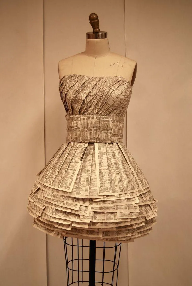 плаття з паперу
