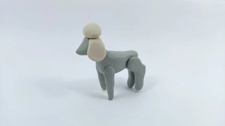 Собака з пластиліну для дітей