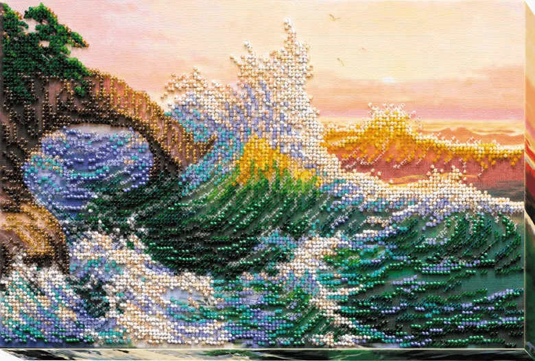Картина моря з бісеру