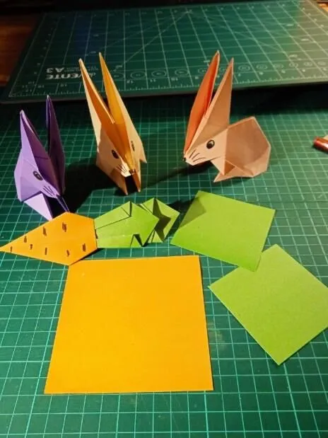 Орігамі схема кролика