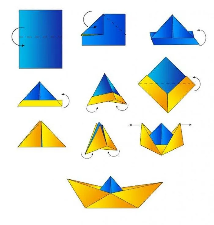 кораблик орігамі