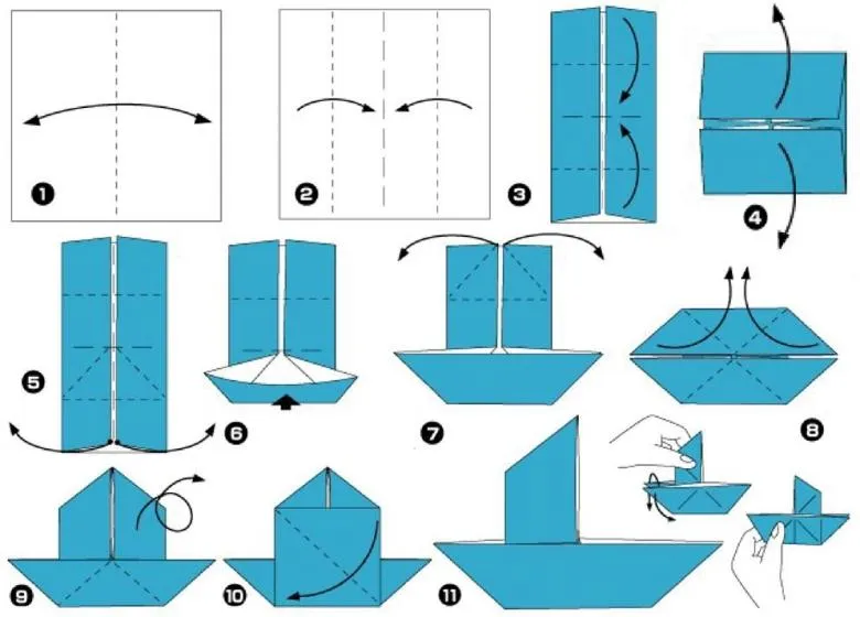кораблик орігамі