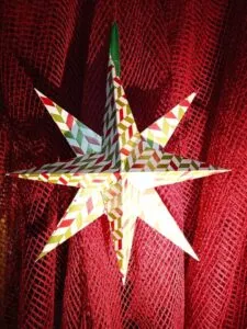 різдвяна зірка з паперу
